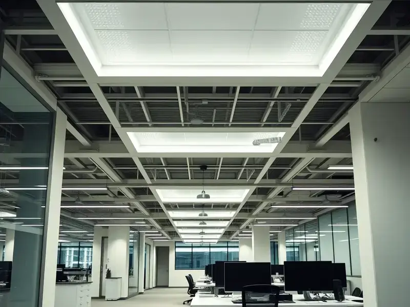 Commercial lighting installation